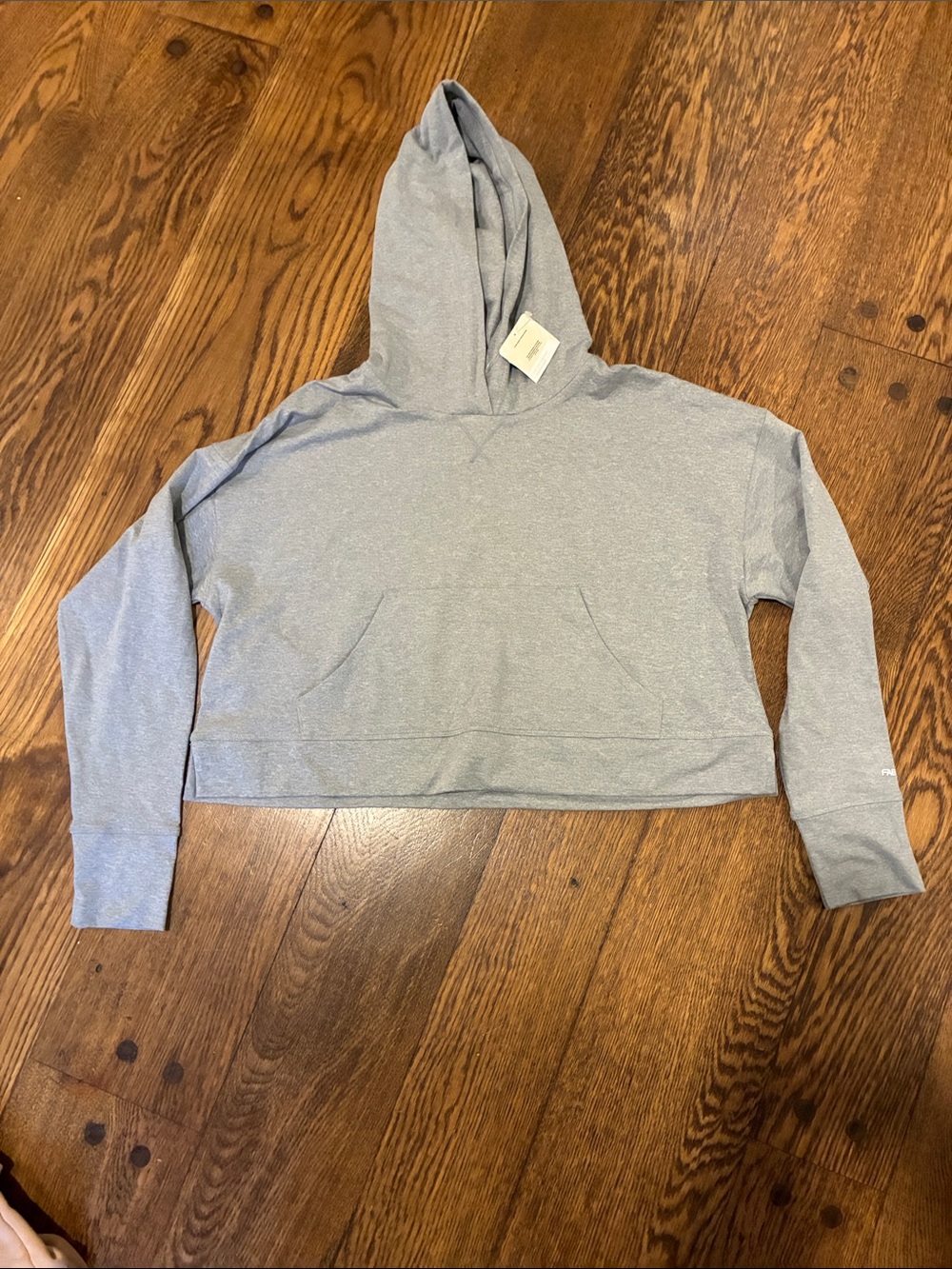 Fabletics Heather Gray Cropped Hoodie